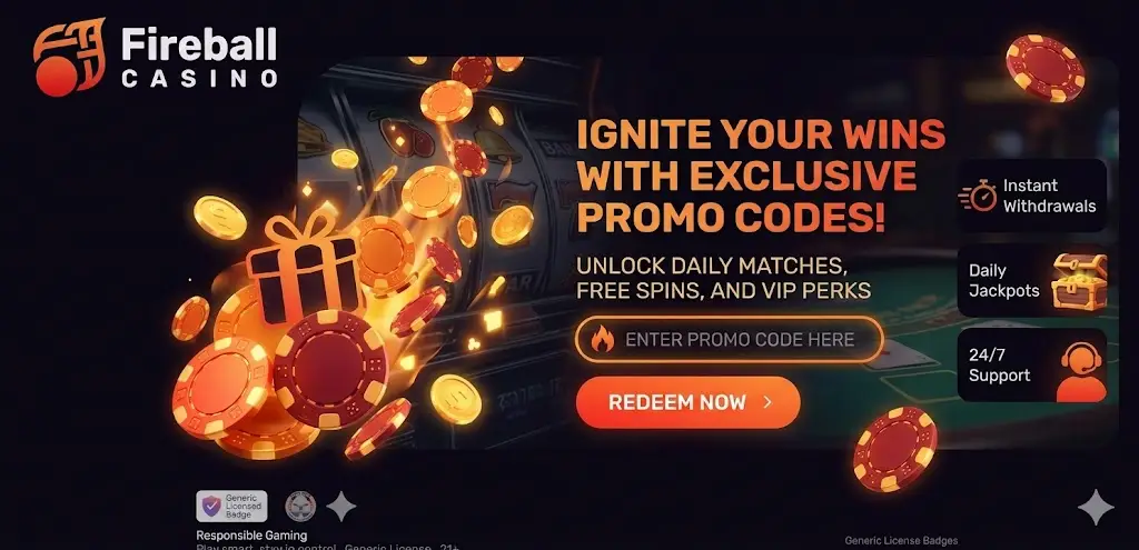Fireball Casino promóciós kódok aktiválása magyar fiókban